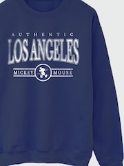 Brands In Blue Women Disney Mickey Mouse Los Angeles Varsity Sweatshirt - Image 3 of 3