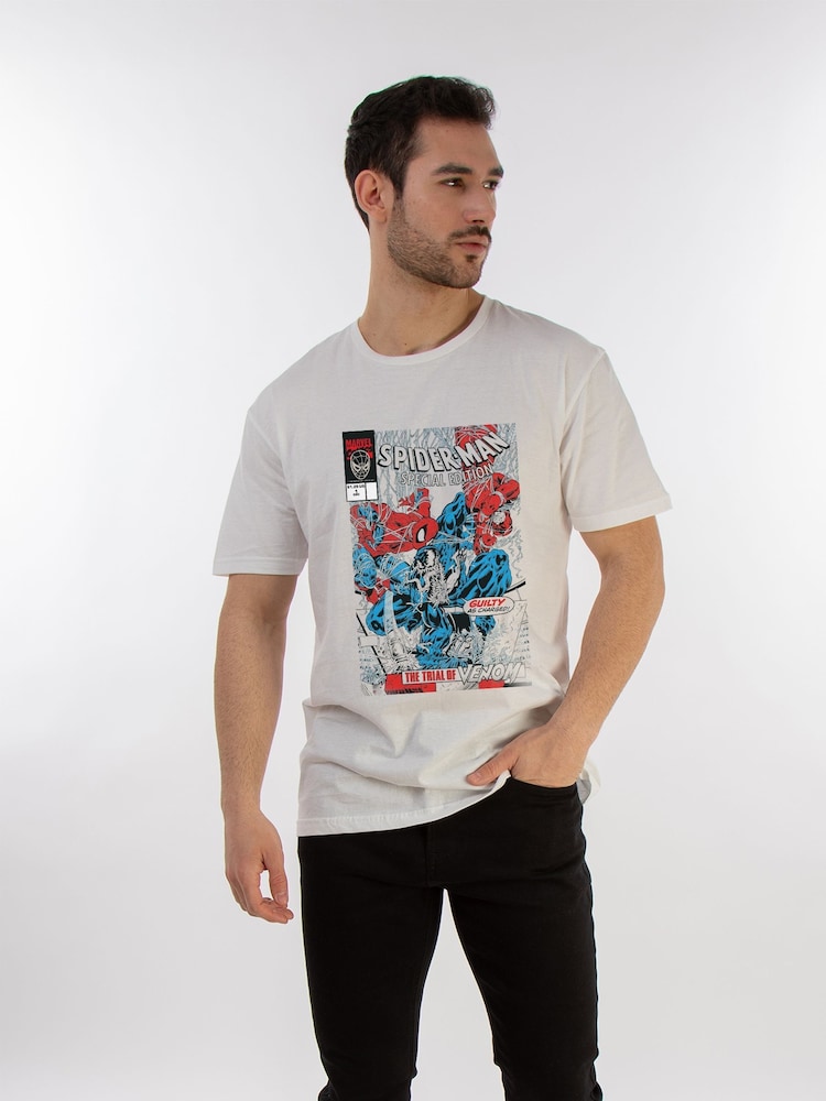 Brands In White Men Marvel Comics Spider Man Special Edition 100% Cotton T-Shirt - Image 1 of 3