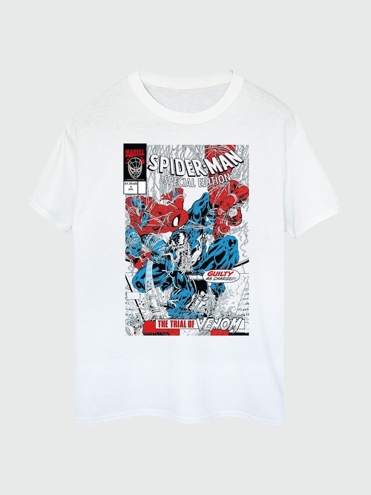 Brands In White 100% Cotton Marvel Comics Spider-Man Special Edition Mens T-Shirt - Image 2 of 3 Brands In White 100% Cotton Marvel Comics Spider-Man Special Edition Mens T-Shirt - Image 2 of 3