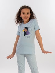 Brands In Blue Baby Girls Disney Wish Magic Asha Stars 100% Cotton Pyjamas - Image 1 of 3