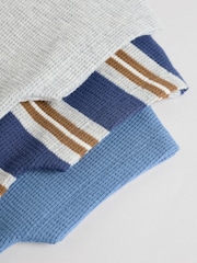 Blue Striped Baby Tops and Shorts Set 6 Piece - Image 10 of 12