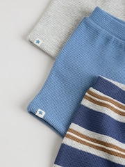 Blue Striped Baby Tops and Shorts Set 6 Piece - Image 9 of 12