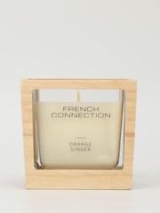 French Connection Natural Wooden Surround Orange Ginger Candle 200G - Image 2 of 6