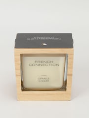 French Connection Natural Wooden Surround Orange Ginger Candle 200G - Image 3 of 6