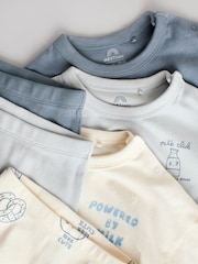 Blue Milk Club Baby Tops and Leggings 6 Piece Set - Image 13 of 17