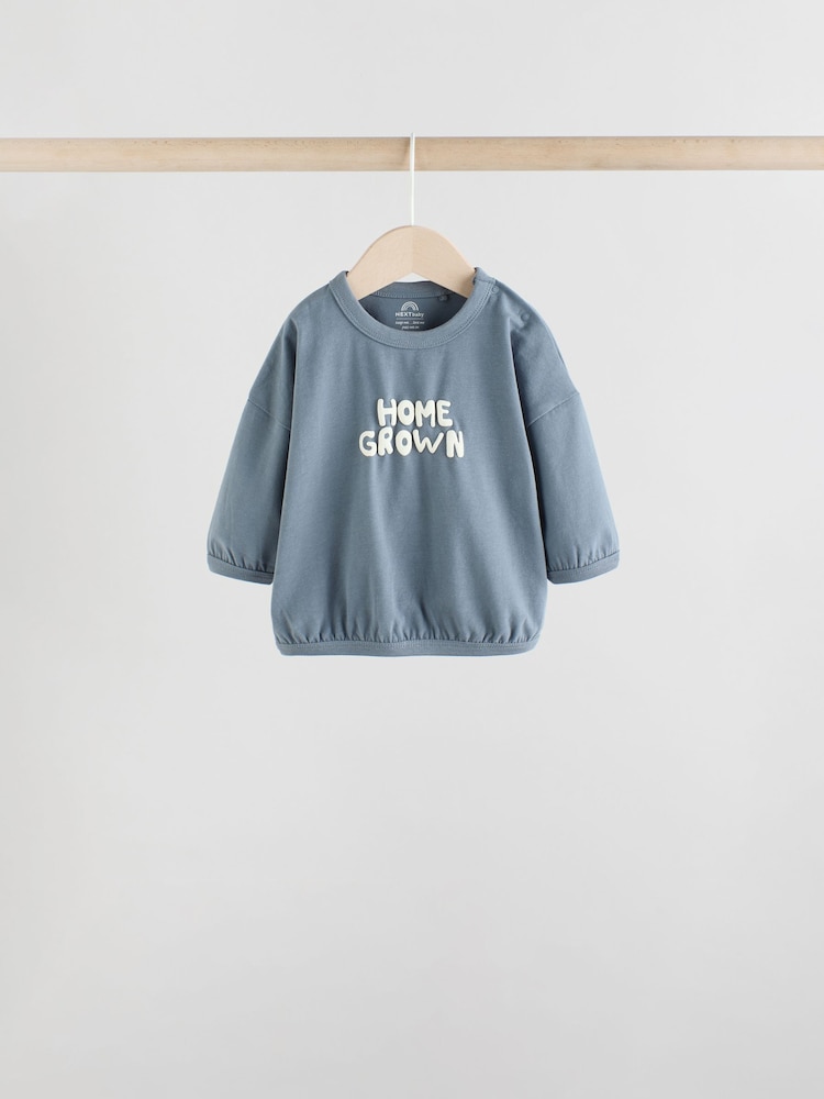 Blue Milk Club Baby Tops and Leggings 6 Piece Set - Image 6 of 17