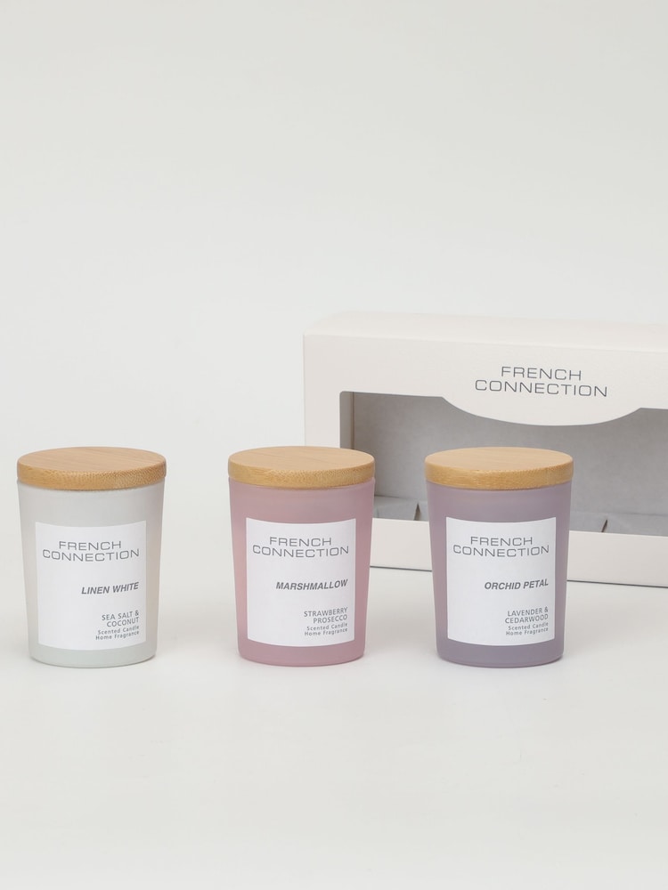 Buy French Connection Pastel Range Trio of Candles Gift Set X