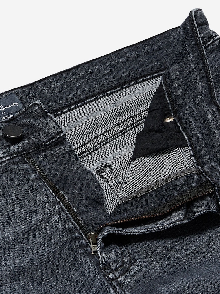 Oliver Sweeney Limerick Tapered Fit 100% Cotton Stretch Denim Jeans - Image 6 of 6