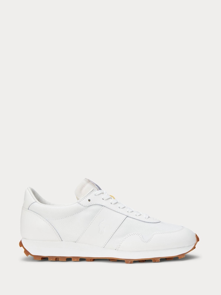 Polo Ralph Lauren White Womens Tonal Sporty Trainers - Image 1 of 5