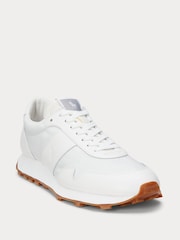 Polo Ralph Lauren White Womens Tonal Sporty Trainers - Image 2 of 5