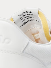 Polo Ralph Lauren White Womens Tonal Sporty Trainers - Image 5 of 5