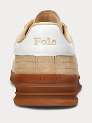 Polo Ralph Lauren Beige Aera Suede Low Top Trainers - Image 4 of 4