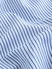 Blue 100% Cotton Stripe Formal Shirt - Image 9 of 9