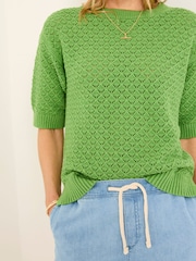 Verde - FatFace Knitted T-Shirt - Imagen 4 de 5