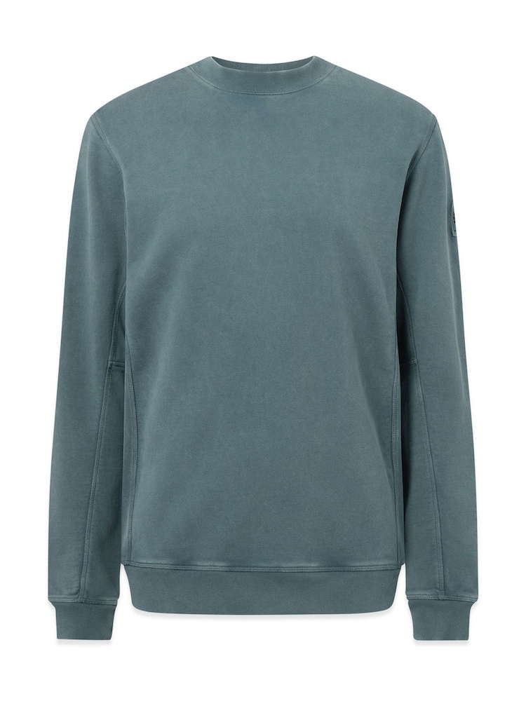 Belstaff Blue Valley Garment Dye Sweat Top - Image 1 of 3