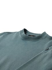 Belstaff Blue Valley Garment Dye Sweat Top - Image 10 of 10