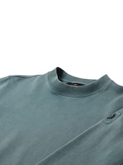 Belstaff Blue Valley Garment Dye Sweat Top - Image 3 of 3