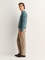 Belstaff Blue Valley Garment Dye Sweat Top - Image 4 of 10