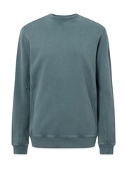 Belstaff Blue Valley Garment Dye Sweat Top - Image 8 of 10