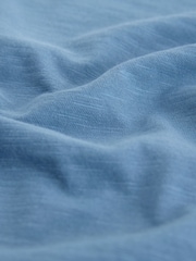 Blue Crochet Short Sleeve 100% Cotton T-Shirt - Image 6 of 7