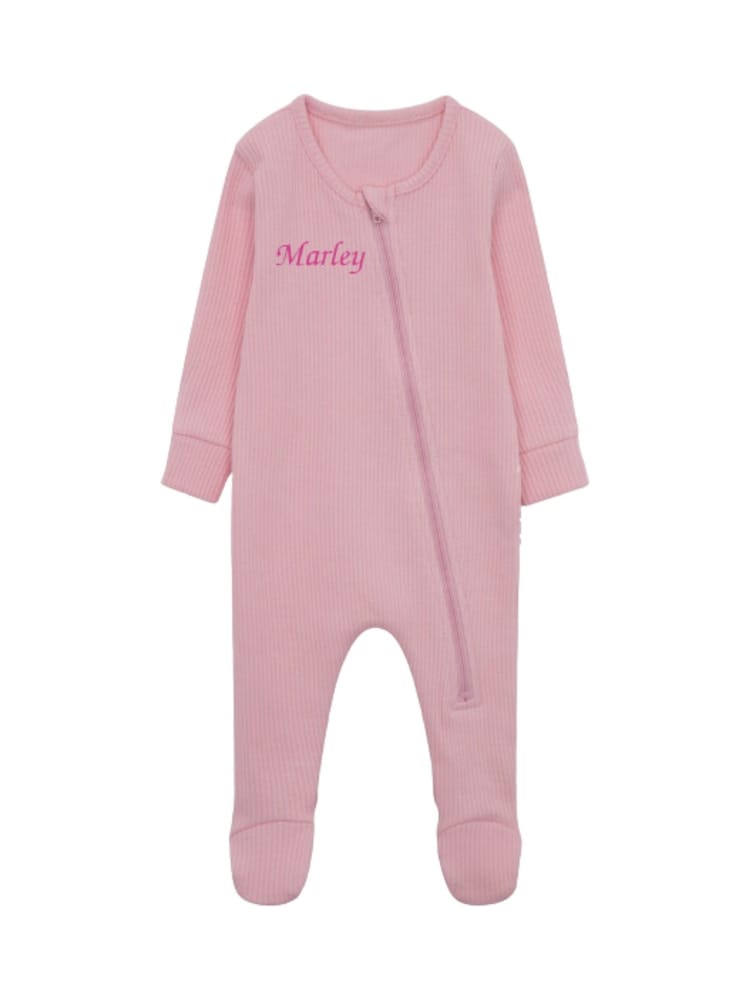 Personalised Ribbed  Sleepsuit By Ruff Cubs Kidswear - Image 5 of 5