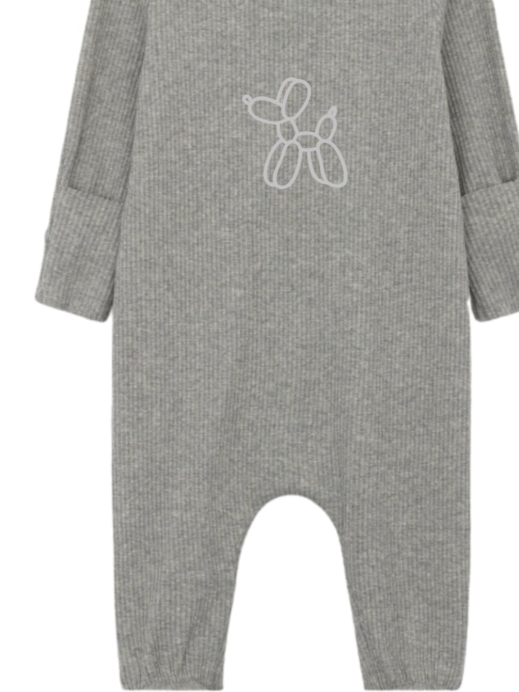 Personalised Ribbed  Sleepsuit By Ruff Cubs Kidswear - Image 4 of 4