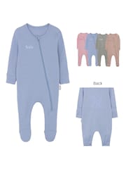 Personalised Ribbed  Sleepsuit By Ruff Cubs Kidswear - Image 2 of 5