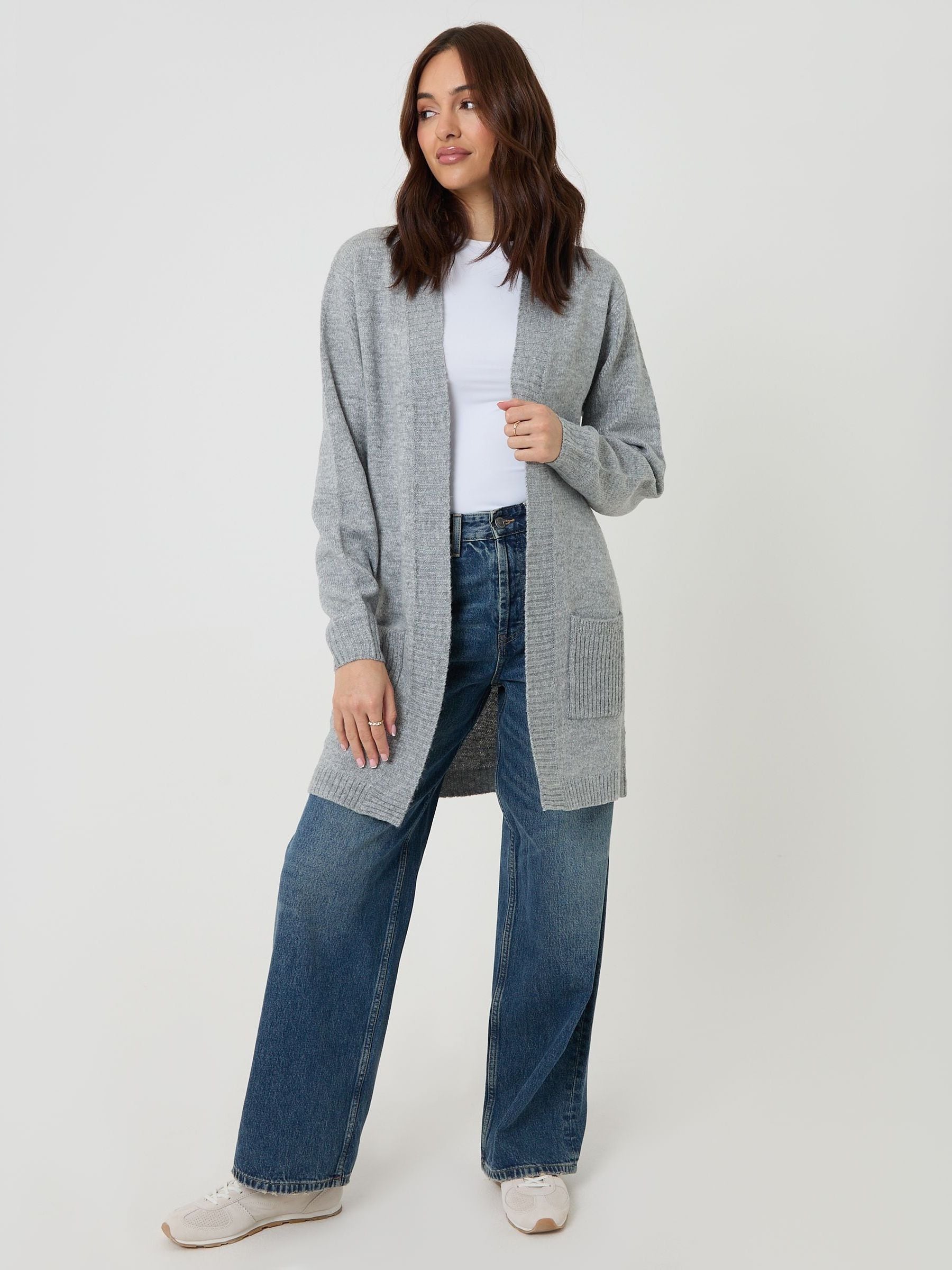 Buy Threadbare Grey Longline Knitted Cardigan from Next South Africa