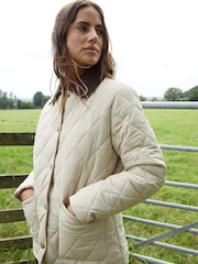 Threadbare Collar Diamond Quilted Jacket - Image 1 of 4