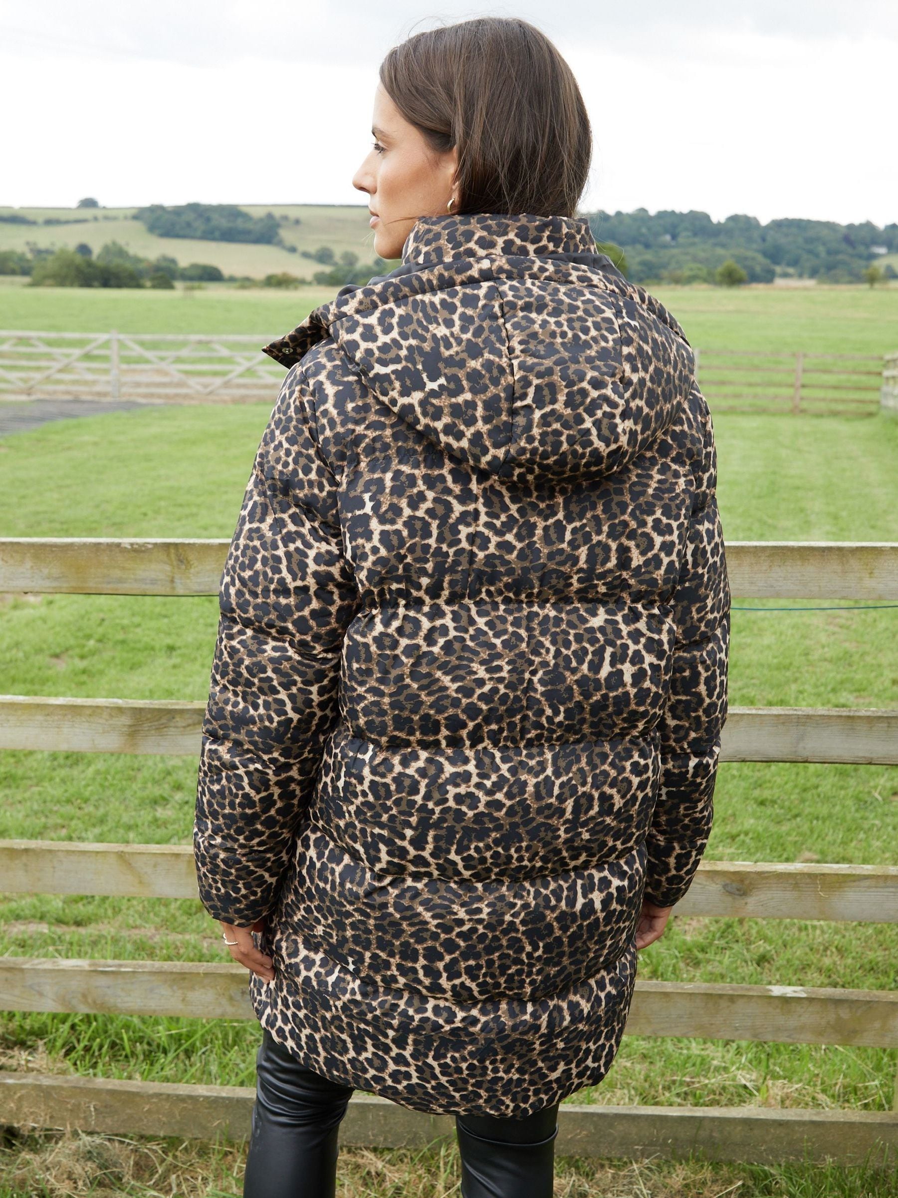 Next leopard print coat clearance