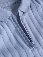 Blue Polo Top and Shorts Baby Set - Image 9 of 11