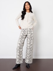 Threadbare Natural Slim Fit Crew Neck Cardigan - Image 3 of 4