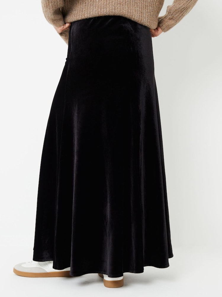 Buy Threadbare Black Maxi Velvet Slip Skirt from Next Ireland
