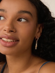 Green/Orange Fish Charm Hoop Earrings Pack - Image 4 of 6