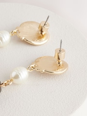 Khaki Green Tassel Drop Earrings - Image 5 of 6