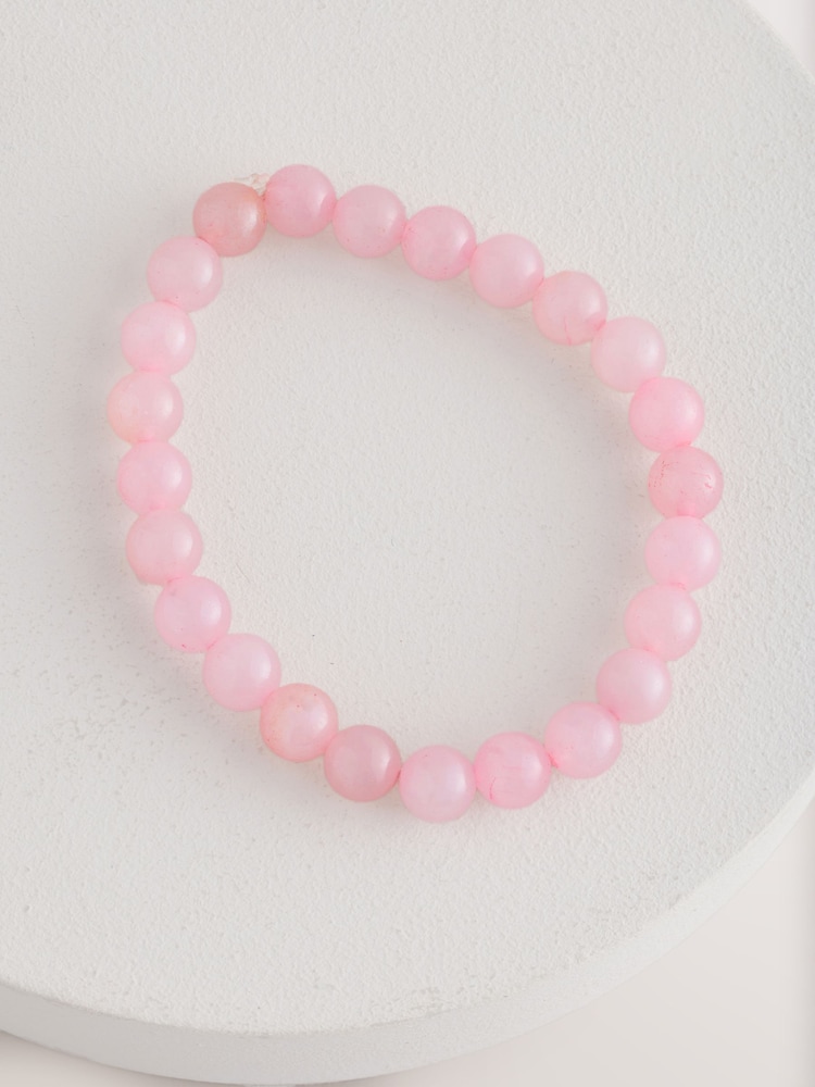 Pink Bead Stretch Bracelet - Image 1 of 3