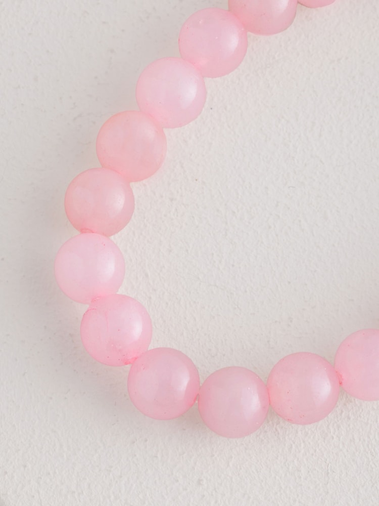 Pink Bead Stretch Bracelet - Image 3 of 3