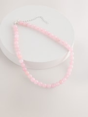 Pink Beaded Necklace - Image 1 of 3
