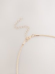 Gold Tone Pearl Effect Long Tassel Necklace - Image 6 of 6
