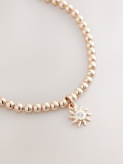 Gold Tone Sun Beaded Pully Bracelet - Image 2 of 3