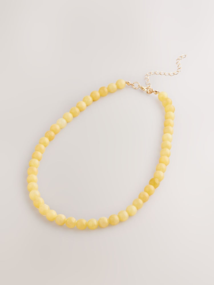 Jaune - Collier de perles - Image 4 of 7