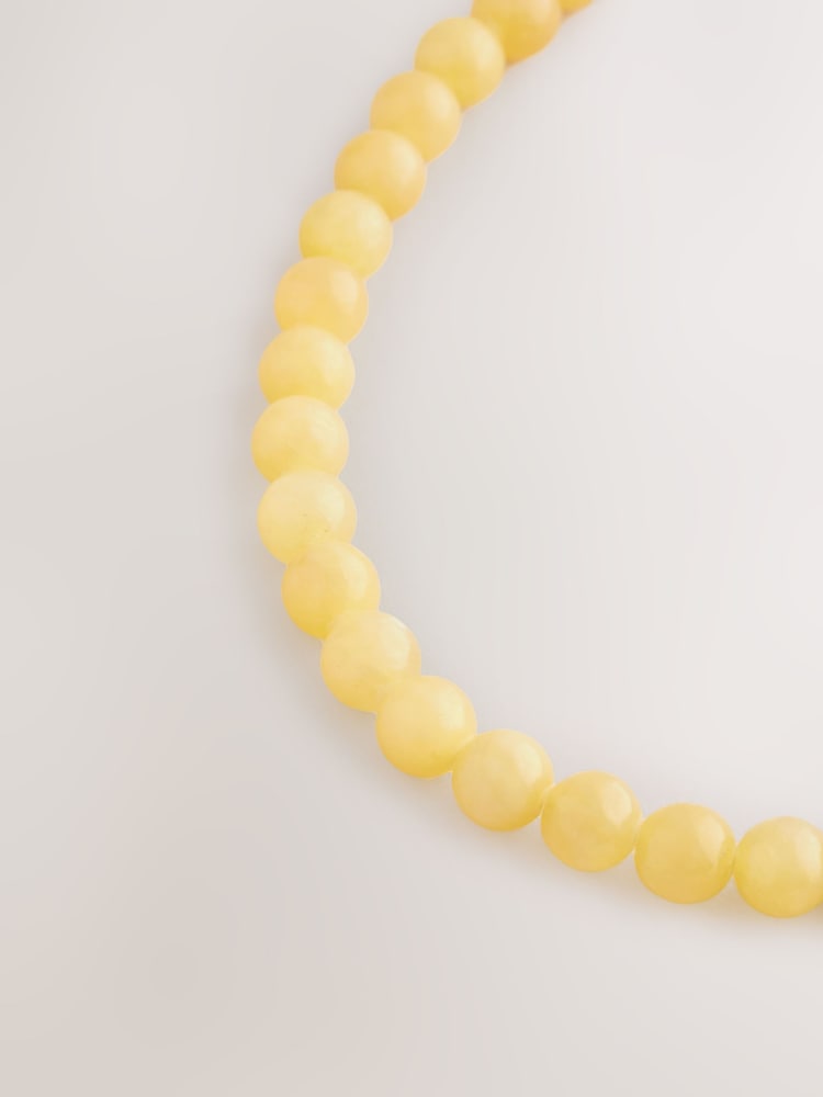 Jaune - Collier de perles - Image 6 of 7