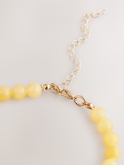 Yellow Beaded Necklace - Image 7 of 7