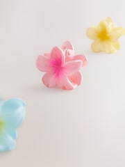 Multi Coloured Mini Flower Hair Clips 3 Pack - Image 7 of 7