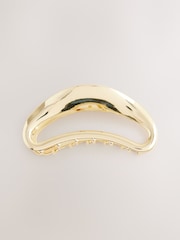 Gold Tone Organic Shaped Hair Claw Clip - Image 3 of 3