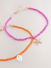 Bright Beaded Anklet Pack - Image 3 of 6