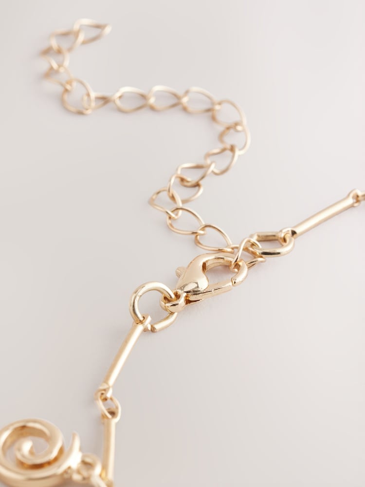 Gold Tone Shell Charm Anklet - Image 7 of 7