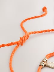 Orange - Thread Disc Drop Pully Anklet - Bild 5 von 6