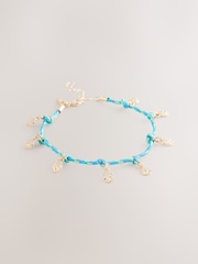 Blue Bungee Cord Disc Drop Anklet - Image 3 of 5