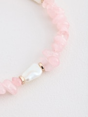 Pink Stone Chipping Anklet - Image 2 of 3